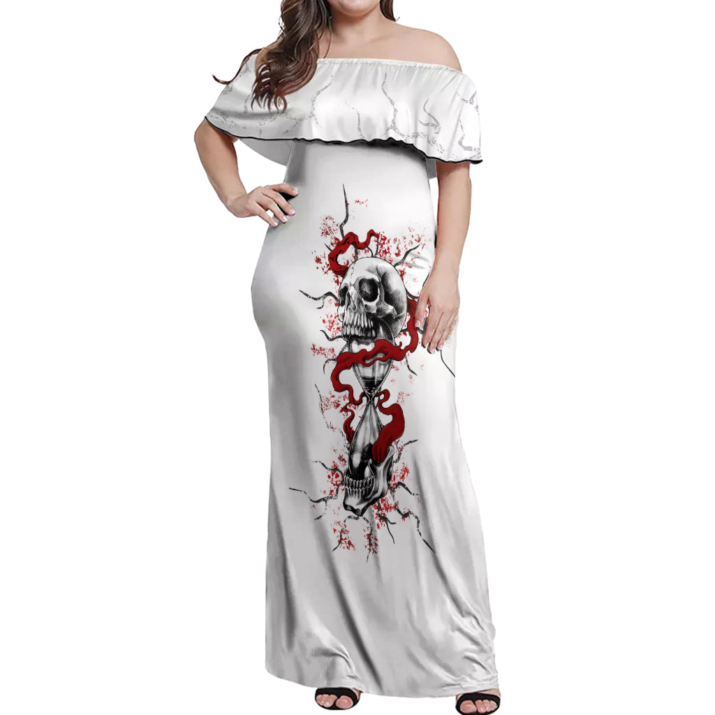 If You Got My Back In The Darkest Hours Off Shoulder Maxi Dress - Wonder Print Shop