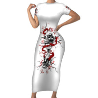 If You Got My Back In The Darkest Hours Short Sleeve Bodycon Dress - Wonder Print Shop