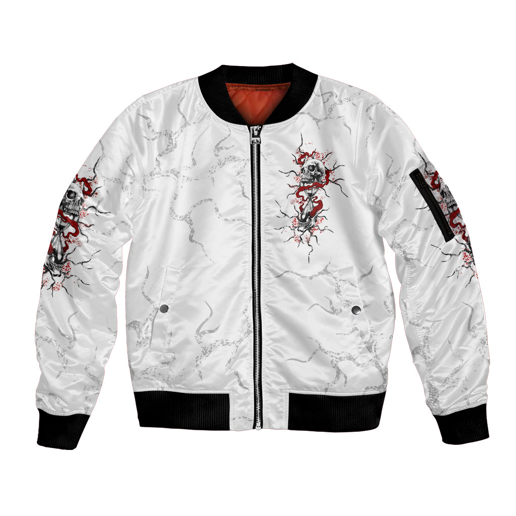If You Got My Back In The Darkest Hours Sleeve Zip Bomber Jacket - Wonder Print Shop