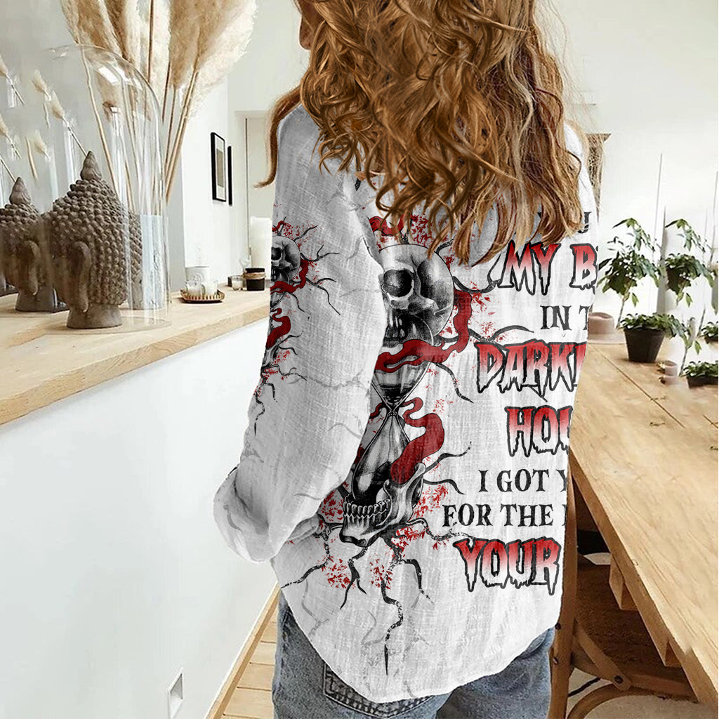 If You Got My Back In The Darkest Hours Women Casual Shirt - Wonder Print Shop