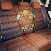 Aker Back Car Seat Cover Ancient Egyptian Sunset Gradient, Twin Lion Guardians, and Solar Disc - Wonder Print Shop