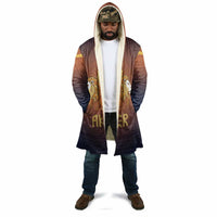 Aker Cloak Ancient Egyptian Sunset Gradient, Twin Lion Guardians, and Solar Disc - Wonder Print Shop