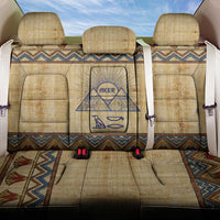 Aker Ancient Egyptian Back Car Seat Cover with Hieroglyphic Pattern, Pyramid Symbol, and Twin Lion Guardians Motif - Wonder Print Shop