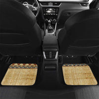 Aker Ancient Egyptian Car Mats with Hieroglyphic Pattern, Pyramid Symbol, and Twin Lion Guardians Motif - Wonder Print Shop