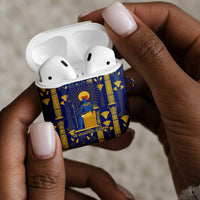 Amun AirPods Case Ancient Egyptian Hieroglyphic, Pharaoh and Scarab - Wonder Print Shop