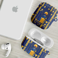 Amun AirPods Case Ancient Egyptian Hieroglyphic, Pharaoh and Scarab - Wonder Print Shop