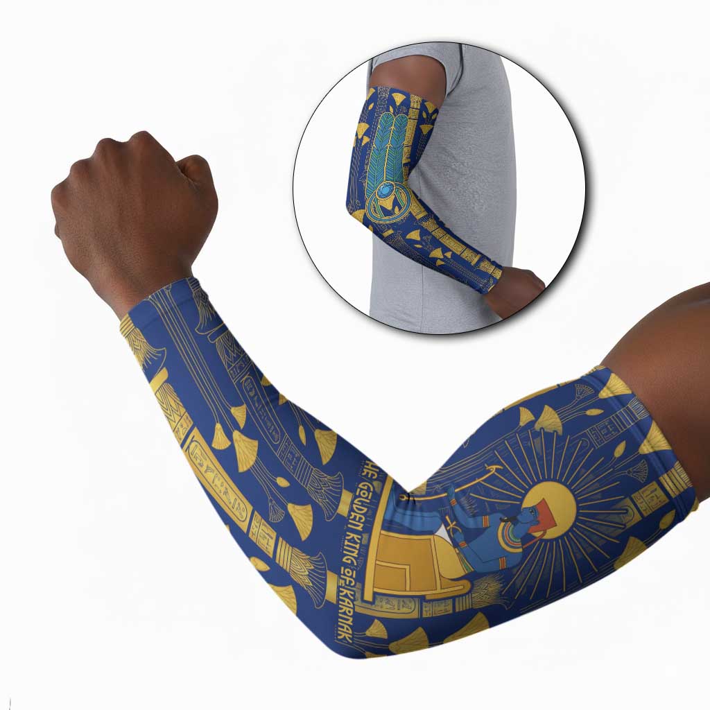 Amun Arm Sleeves Ancient Egyptian Hieroglyphic, Pharaoh and Scarab - Wonder Print Shop