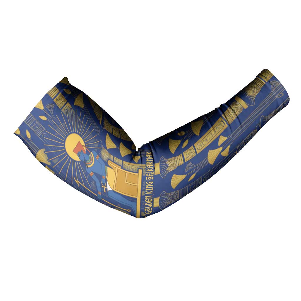 Amun Arm Sleeves Ancient Egyptian Hieroglyphic, Pharaoh and Scarab - Wonder Print Shop