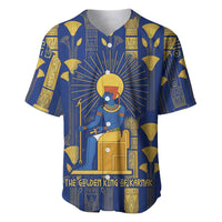 Amun Baseball Jersey Ancient Egyptian Hieroglyphic, Pharaoh and Scarab - Wonder Print Shop