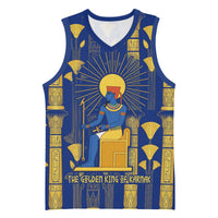 Amun Basketball Jersey Ancient Egyptian Hieroglyphic, Pharaoh and Scarab - Wonder Print Shop