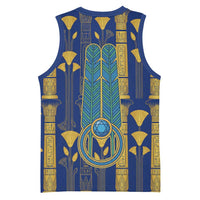 Amun Basketball Jersey Ancient Egyptian Hieroglyphic, Pharaoh and Scarab - Wonder Print Shop
