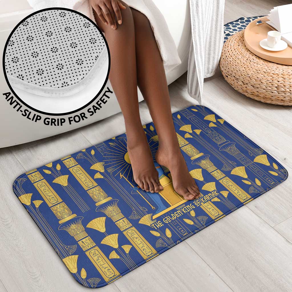 Amun Bathroom Set Ancient Egyptian Hieroglyphic, Pharaoh and Scarab - Wonder Print Shop