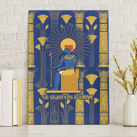 Amun Canvas Wall Art Ancient Egyptian Hieroglyphic, Pharaoh and Scarab - Wonder Print Shop