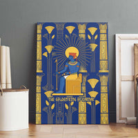 Amun Canvas Wall Art Ancient Egyptian Hieroglyphic, Pharaoh and Scarab - Wonder Print Shop