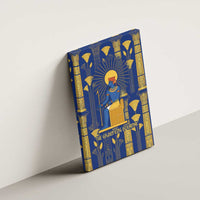 Amun Canvas Wall Art Ancient Egyptian Hieroglyphic, Pharaoh and Scarab - Wonder Print Shop