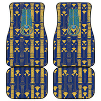 Amun Car Mats Ancient Egyptian Hieroglyphic, Pharaoh and Scarab - Wonder Print Shop