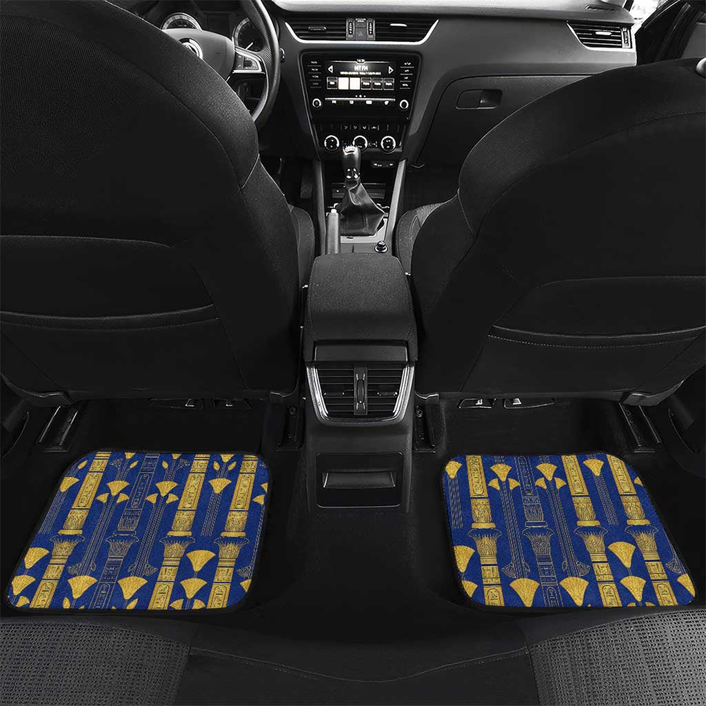 Amun Car Mats Ancient Egyptian Hieroglyphic, Pharaoh and Scarab - Wonder Print Shop
