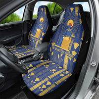 Amun Car Seat Cover Ancient Egyptian Hieroglyphic, Pharaoh and Scarab - Wonder Print Shop
