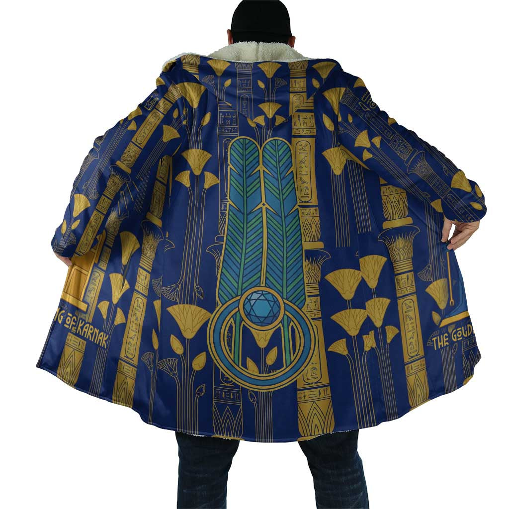 Amun Cloak Ancient Egyptian Hieroglyphic, Pharaoh and Scarab - Wonder Print Shop