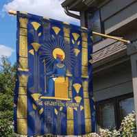 Amun Garden Flag Ancient Egyptian Hieroglyphic, Pharaoh and Scarab - Wonder Print Shop