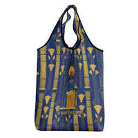 Amun Grocery Bag Ancient Egyptian Hieroglyphic, Pharaoh and Scarab - Wonder Print Shop