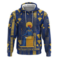 Amun Hoodie Ancient Egyptian Hieroglyphic, Pharaoh and Scarab - Wonder Print Shop