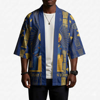 Amun Kimono Ancient Egyptian Hieroglyphic, Pharaoh and Scarab - Wonder Print Shop