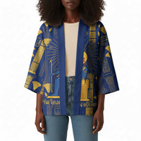 Amun Kimono Ancient Egyptian Hieroglyphic, Pharaoh and Scarab - Wonder Print Shop