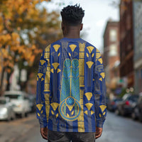 Amun Long Sleeve Shirt Ancient Egyptian Hieroglyphic, Pharaoh and Scarab - Wonder Print Shop