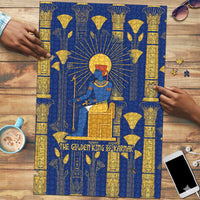 Amun Puzzle Ancient Egyptian Hieroglyphic, Pharaoh and Scarab - Wonder Print Shop