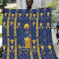 Amun Quilt Ancient Egyptian Hieroglyphic, Pharaoh and Scarab - Wonder Print Shop
