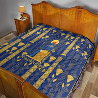 Amun Quilt Ancient Egyptian Hieroglyphic, Pharaoh and Scarab - Wonder Print Shop
