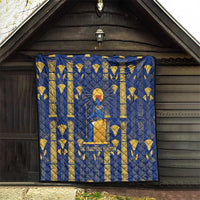 Amun Quilt Ancient Egyptian Hieroglyphic, Pharaoh and Scarab - Wonder Print Shop