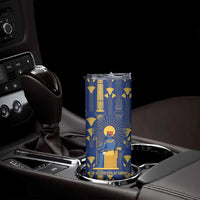 Amun Skinny Tumbler Ancient Egyptian Hieroglyphic, Pharaoh and Scarab - Wonder Print Shop