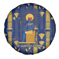 Amun Spare Tire Cover Ancient Egyptian Hieroglyphic, Pharaoh and Scarab - Wonder Print Shop
