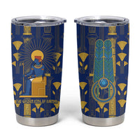 Amun Tumbler Cup Ancient Egyptian Hieroglyphic, Pharaoh and Scarab - Wonder Print Shop