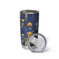 Amun Tumbler Cup Ancient Egyptian Hieroglyphic, Pharaoh and Scarab - Wonder Print Shop