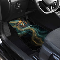 Amun Ancient Egyptian Car Mats with Mystical Smoke Swirl Pattern, Fiery Ram Head, and Hieroglyphic - Wonder Print Shop