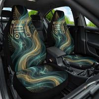 Amun Ancient Egyptian Car Seat Cover with Mystical Smoke Swirl Pattern, Fiery Ram Head, and Hieroglyphic - Wonder Print Shop