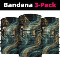 Amun Ancient Egyptian Neck Gaiter with Mystical Smoke Swirl Pattern, Fiery Ram Head, and Hieroglyphic - Wonder Print Shop