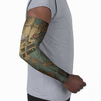 Anubis Arm Sleeves Ancient Egyptian Aged Papyrus, Scales of Justice, and Egyptian Hieroglyph - Wonder Print Shop
