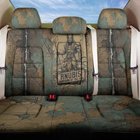 Anubis Back Car Seat Cover Ancient Egyptian Aged Papyrus, Scales of Justice, and Egyptian Hieroglyph - Wonder Print Shop