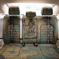 Anubis Back Car Seat Cover Ancient Egyptian Aged Papyrus, Scales of Justice, and Egyptian Hieroglyph - Wonder Print Shop