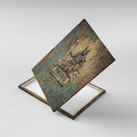 Anubis Canvas Wall Art Ancient Egyptian Aged Papyrus, Scales of Justice, and Egyptian Hieroglyph - Wonder Print Shop