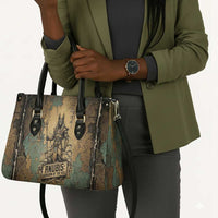 Anubis Leather Bag Ancient Egyptian Aged Papyrus, Scales of Justice, and Egyptian Hieroglyph - Wonder Print Shop