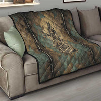 Anubis Quilt Ancient Egyptian Aged Papyrus, Scales of Justice, and Egyptian Hieroglyph - Wonder Print Shop