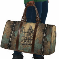 Anubis Travel Bag Ancient Egyptian Aged Papyrus, Scales of Justice, and Egyptian Hieroglyph - Wonder Print Shop