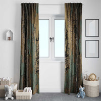 Anubis Window Curtain Ancient Egyptian Aged Papyrus, Scales of Justice, and Egyptian Hieroglyph - Wonder Print Shop