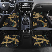 Anubis Ancient Egyptian Car Mats with Starry Mummy Wrap Pattern, Anubis Warrior Illustration, and Pyramid - Wonder Print Shop