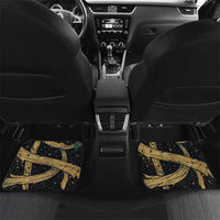 Anubis Ancient Egyptian Car Mats with Starry Mummy Wrap Pattern, Anubis Warrior Illustration, and Pyramid - Wonder Print Shop
